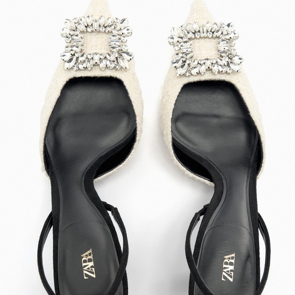 ‼️SOLD‼️Zara rhinestone heels - Picture 2 of 4